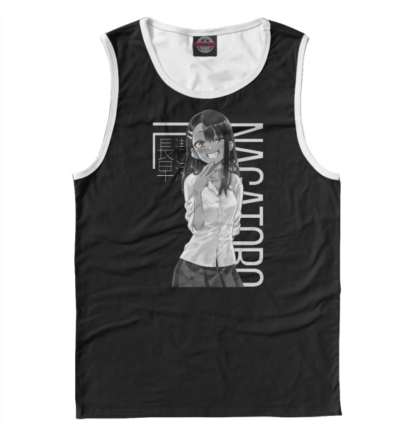 Мужская майка с изображением Хаясэ Нагаторо цвета Белый