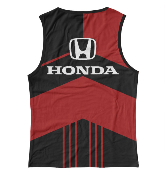 Женская майка с изображением Honda цвета Белый