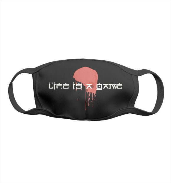 Маска тканевая с изображением Белый Журавль - Life is a Game цвета Белый