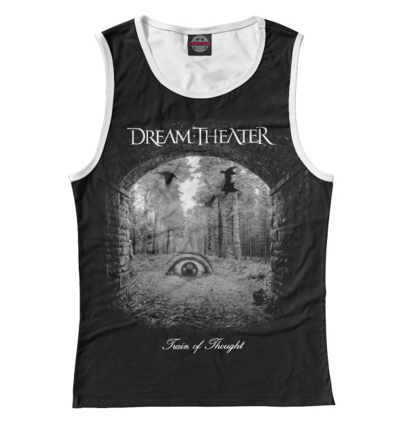 Женская майка с изображением Dreamtheater цвета Белый