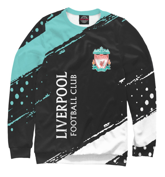 Свитшот для мальчиков с изображением Liverpool | краска цвета Белый