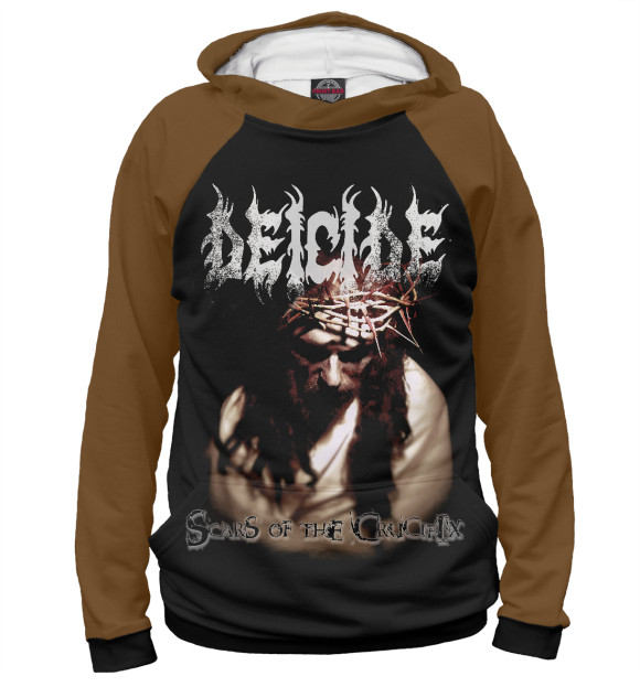 Мужское худи с изображением Deicide цвета Белый