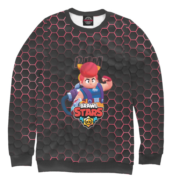 Свитшот для девочек с изображением Пэм. Brawl Stars цвета Белый