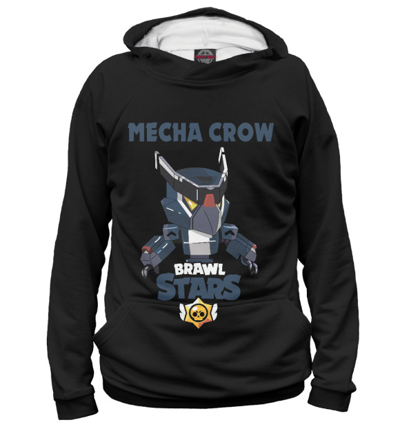 Женское худи с изображением Brawl Stars CROW цвета Белый