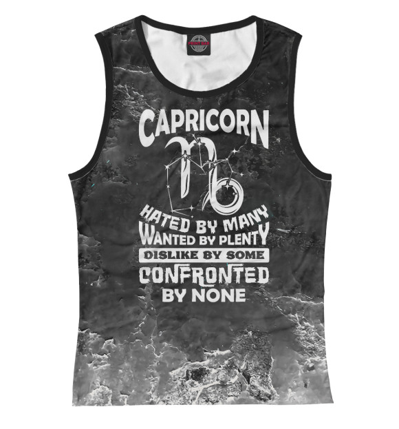 Майка для девочки с изображением Capricorn Hated By Many цвета Белый