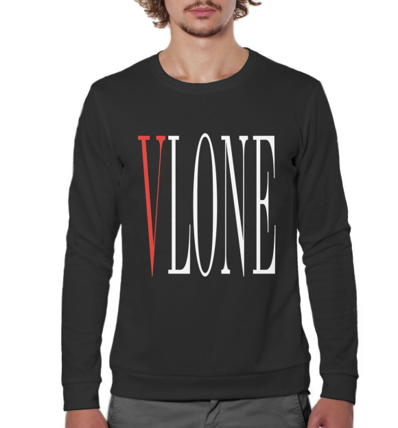 Мужской свитшот с изображением VLONE Black цвета Белый