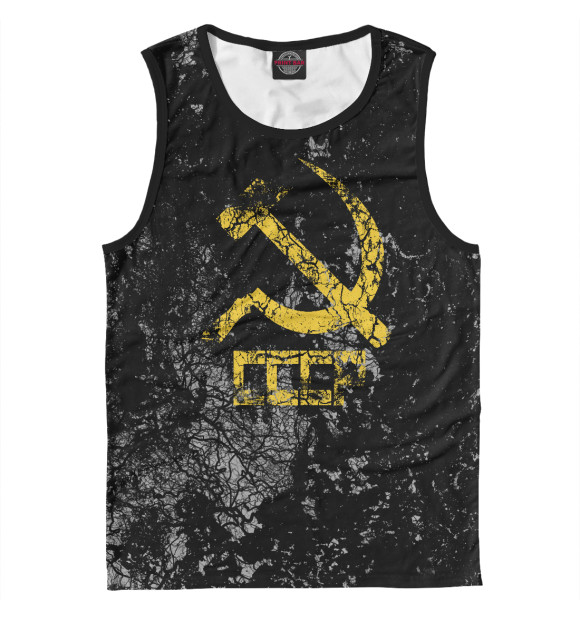 Майка для мальчика с изображением CCCP Vintage цвета Белый