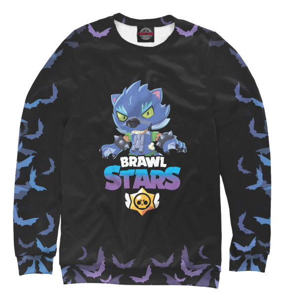 Свитшот для девочек с изображением Brawl Stars цвета Белый