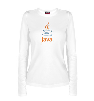 Женский лонгслив Java Logo
