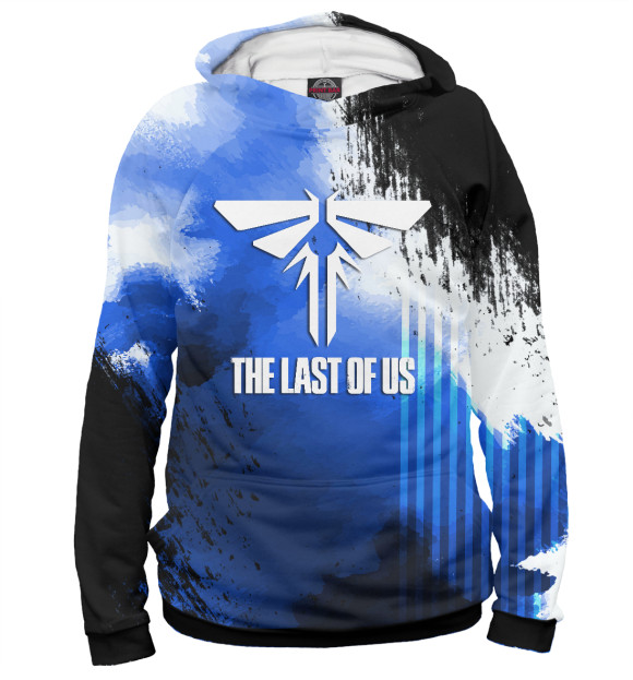 Мужское худи с изображением The Last of US цвета Белый