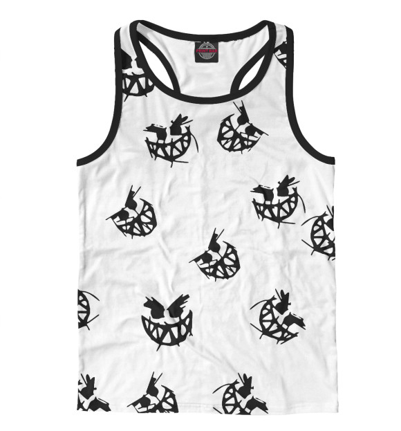 Мужская майка-борцовка с изображением PYROKINESIS цвета Белый