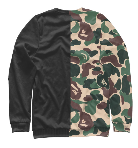 Свитшот для девочек с изображением BAPE цвета Белый