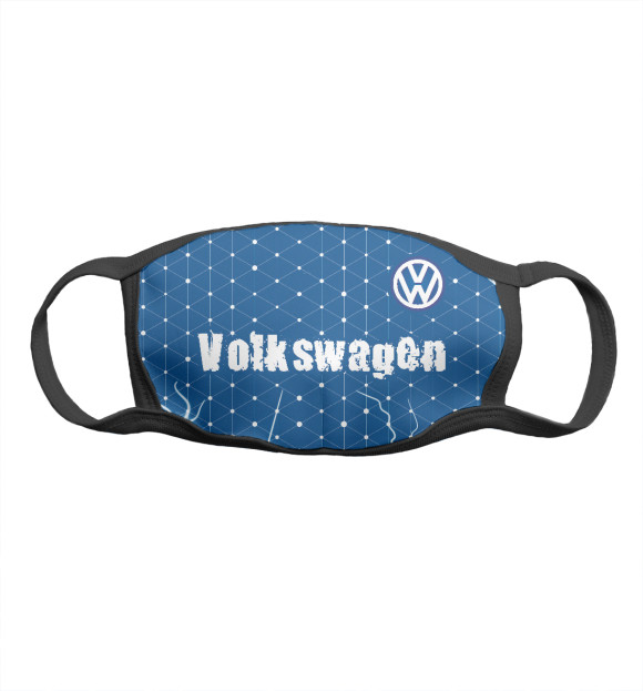 Маска тканевая с изображением Volkswagen | Volkswagen цвета Белый