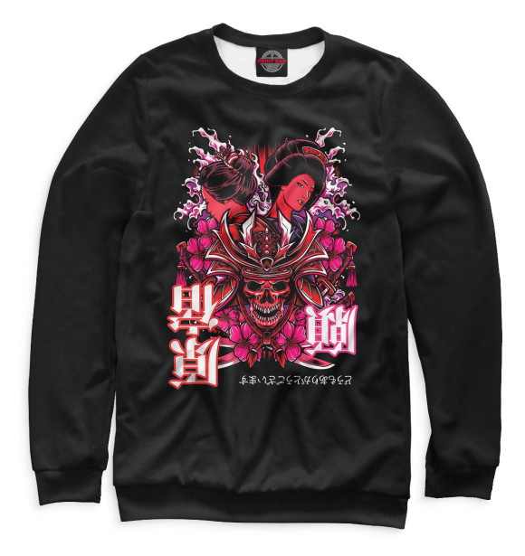 Мужской свитшот с изображением Харадзюку цвета Белый