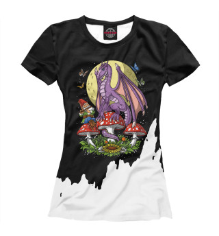 Женская футболка Mushrooms Dragon