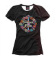 Футболка для девочек Floral Peace Love