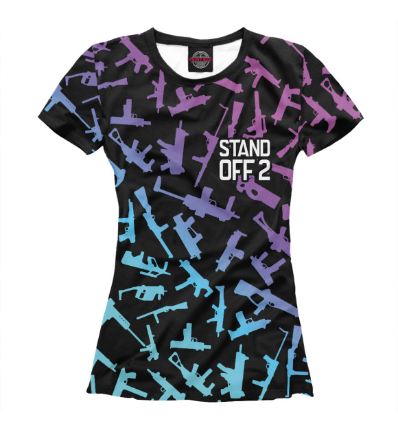 Женская футболка с изображением Standoff 2 / Стандофф 2 цвета Белый