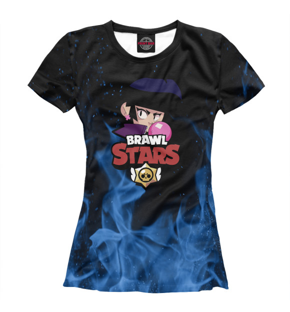 Женская футболка с изображением Brawl Stars - Bibi цвета Белый