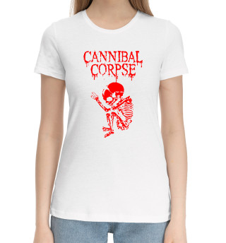 Хлопковая футболка для девочек Cannibal corpse