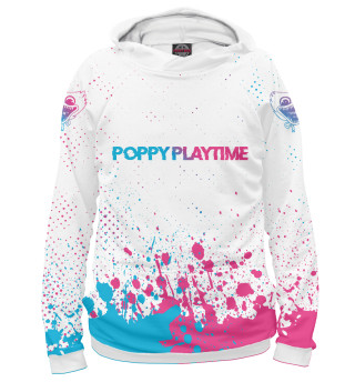 Мужское худи Poppy Playtime Neon Gradient (splash)