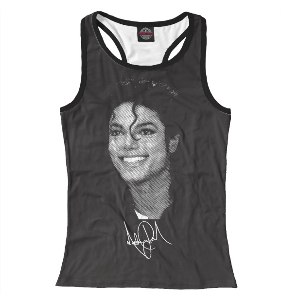 Женская майка-борцовка с изображением Взгляд цвета Белый