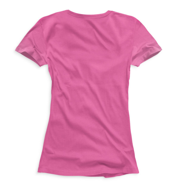 Женская футболка с изображением Корги на розовом фоне цвета Белый