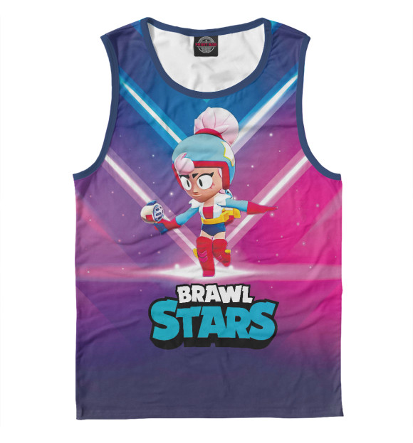 Майка для мальчика с изображением Джанет Janet BrawlStars цвета Белый