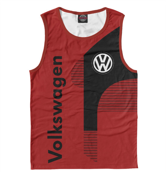 Майка для мальчика с изображением Volkswagen цвета Белый