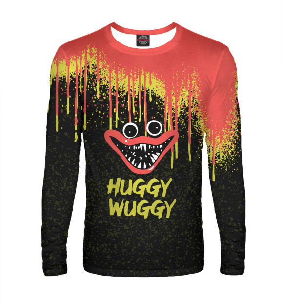 Мужской лонгслив с изображением Poppy Playtime цвета Белый