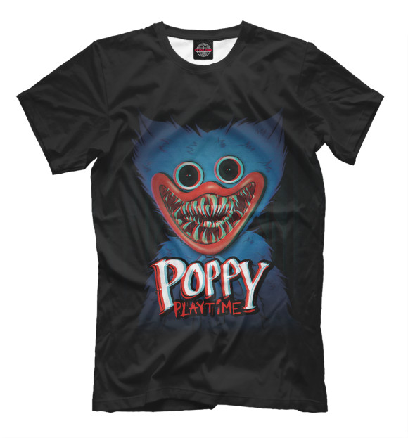 Футболка для мальчиков с изображением Poppy Playtime Хагги Вагги цвета Белый