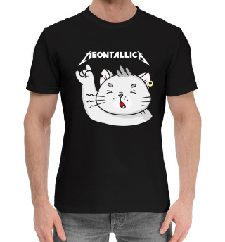 Хлопковая футболка для мальчиков Meowtallica