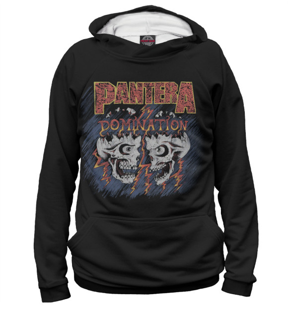 Женское худи с изображением Pantera цвета Белый