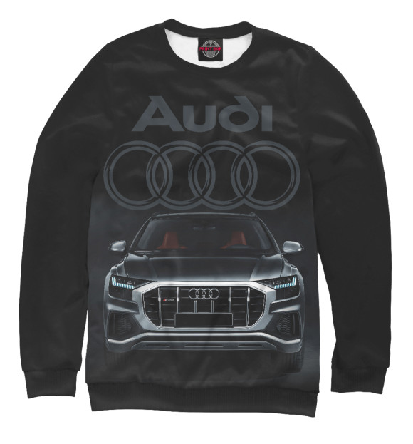 Свитшот для девочек с изображением Audi цвета Белый