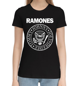 Хлопковая футболка для девочек Ramones эмблема