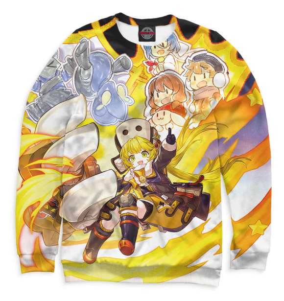 Мужской свитшот с изображением Хук цвета Белый