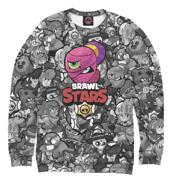 Женский свитшот с изображением Brawl Stars Nita цвета Белый