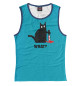 Женская майка Cat What Black Ca