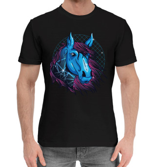 Хлопковая футболка для мальчиков Лошадь