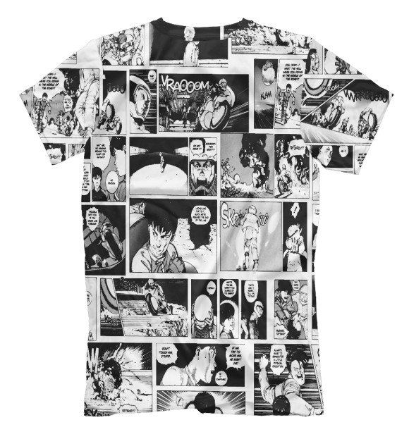 Мужская футболка с изображением Аниме | Аниме цвета Белый