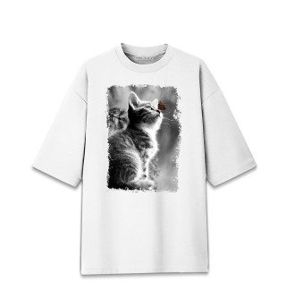 Котенок и бабочка