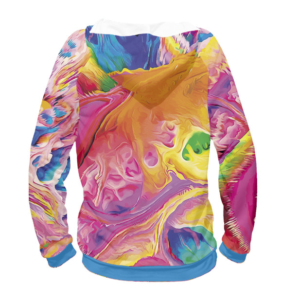 Женское худи с изображением Color цвета Белый