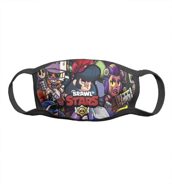 Маска тканевая с изображением Bull | Булл цвета Белый