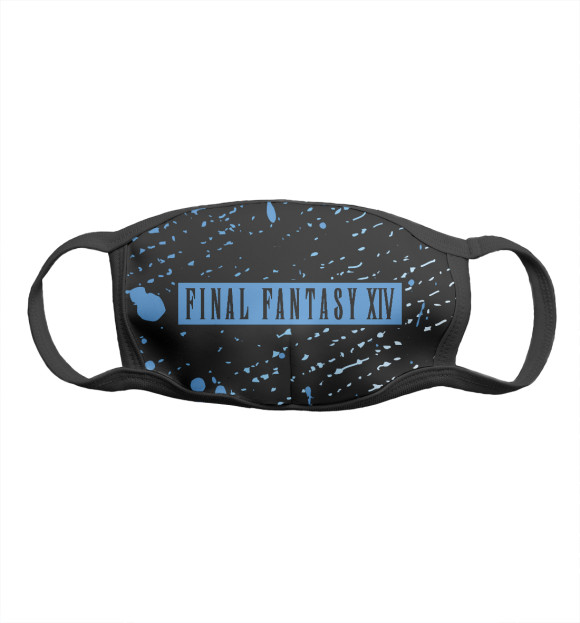 Маска тканевая с изображением Final Fantasy XIV | Брызги цвета Белый