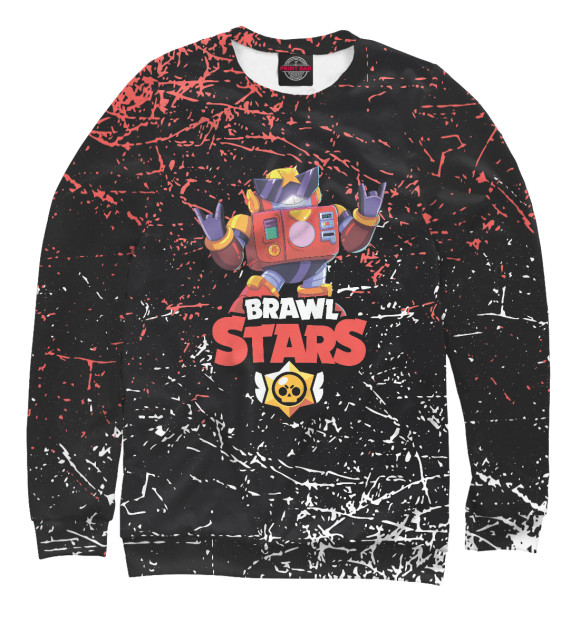 Свитшот для девочек с изображением BRAWL STARS SURGE цвета Белый