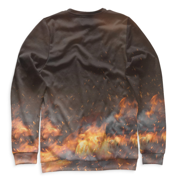 Мужской свитшот с изображением Элли с мачете цвета Белый