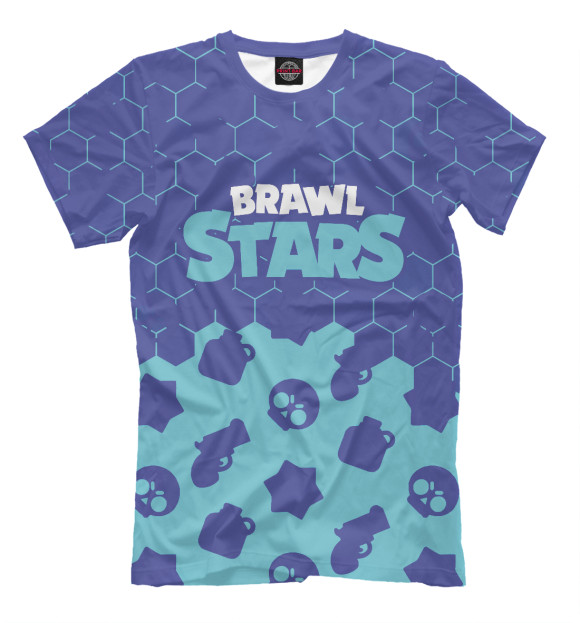 Мужская футболка с изображением Brawl Stars / Бравл Старс цвета Белый