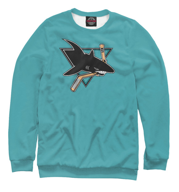 Свитшот для мальчиков с изображением San Jose Sharks цвета Белый