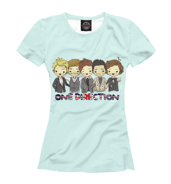 Женская футболка с изображением One Direction цвета Белый