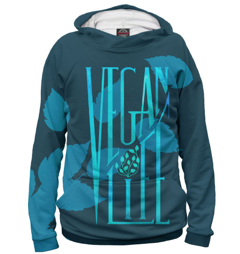 

Худи Print Bar, Белый, Vegan Life
