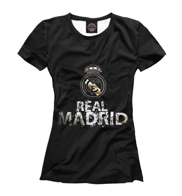 Футболка для девочек с изображением FC Real Madrid цвета Белый